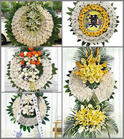 安徽池州市东至县东流镇塔青湖村花圈速递